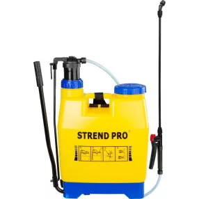   Háti permetező, Strend Pro Goodfarm, 12 liter, sárga, kényelmes viselet, kifolyásmentes kialakítás, hobbikertészeknek és profi felhasználóknak