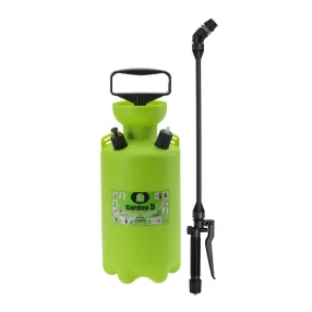   Vállra akasztható permetező, Dimartino Garden 5 permetező, 5,65 liter, zöld, kézi pumpás mechanikus, nyomásjelzős biztonsági szeleppel, háromrétegű tömlővel