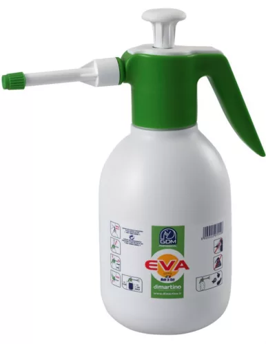 Kézi permetező, Dimartino GDM, 2 liter, zöld, nyomásos kialakítás, házhoz és üvegházhoz, könnyen kezelhető