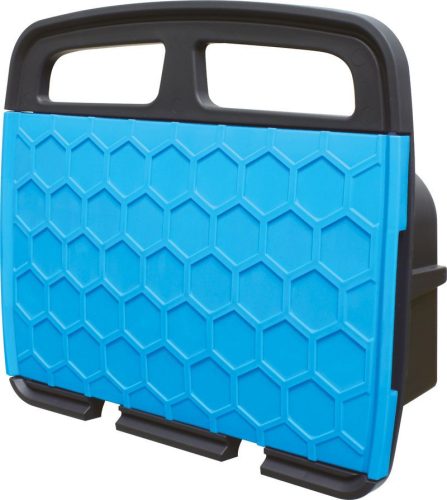 Fali tömlődob, Aquacraft 990272 Deluxe, kék/fekete, tömlő nélkül, maximum 30 m 1/2″ tömlőhöz, szekrénnyel, tartozéktárolóval, falra szerelhető