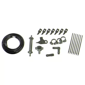   Kerti locsolótömlő öntözőkészlettel, Strend Pro Garden TS7107, fekete, 20 m, 33 db-os készlet, csepegtető öntözéshez, 13 mm tömlővel, bilincsekkel és szűrővel