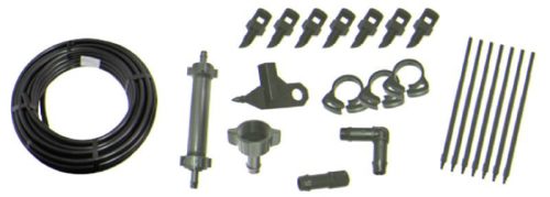 Kerti locsolótömlő öntözőkészlettel, Strend Pro Garden TS7107, fekete, 20 m, 33 db-os készlet, csepegtető öntözéshez, 13 mm tömlővel, bilincsekkel és szűrővel