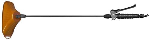 Permetező rúd, Kingjet permetezőhöz, 50 cm, fekete-barna, üvegszálas, markolattal, állítható fúvókával, gyomirtó haranggal, univerzális gyorscsatlakozó