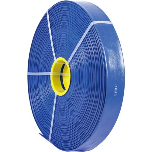 Kerti locsolótömlő, Strend Pro Garden ST.LayFLAT, kék, 2", 20 m, 5 bar, lapos, PVC, -5°C és +65°C között hőálló