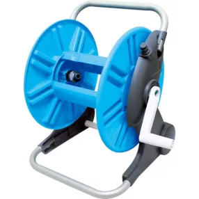   Kerti tömlődob, Aquacraft 990100, kék/szürke, maximum 50 m 1/2" kerti tömlőhöz, acél és műanyag, kézi hajtókar, tömlő nélkül