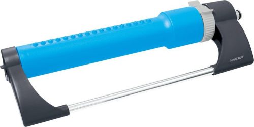 Kerti locsolófej, Aquacraft 280116, kék, oszcilláló, 17 fúvóka, állítható szélesség, maximum 300 m2 öntözési terület