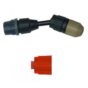   Permetező szórófej, Dimartino 8803C, fekete, állítható szóráskép, vegyszerálló műanyag, menetes csatlakozás, kézi és háti permetezőkhöz