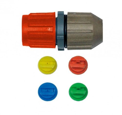 Permetező szórófej, Dimartino 8805C, narancssárga/szürke, vegyszerálló műanyag, gyors csatlakozás, 4 cserélhető betét