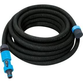   Kerti locsolótömlő, Aquacraft 830030, antracit, 1/2", 15 m, 8 bar, szivárgó, csatlakozókkal, csepegtető öntözéshez