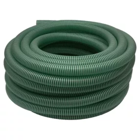   Kerti szívótömlő, Strend Pro Garden ST.Suco 50, zöld, 2", 30 m, 50 mm, 7 bar, bordázott, spirálerősített PVC, vákuumálló