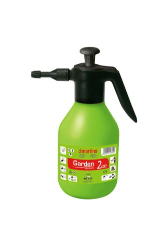 Kézi permetező, Dimartino Garden 2000, 2 liter, zöld, nyomásos kialakítás, könnyen kezelhető, otthoni és kerti használatra