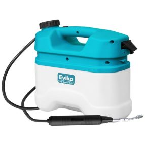  Akkumulátoros permetező, Evika JC50 permetező, 5 liter, fehér, teleszkópos szórókarral, vállpántos, USB-töltés