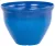 Műanyag virágcserép, Strend Pro Garden, kék, átmérő: 38 cm, magasság: 28,5 cm, 15 l, mázas hatású, kerek