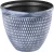Műanyag virágcserép, Strend Pro Garden Marble, kék, átmérő: 37 cm, magasság: 30 cm, márványhatású, 19,5 l, kerek