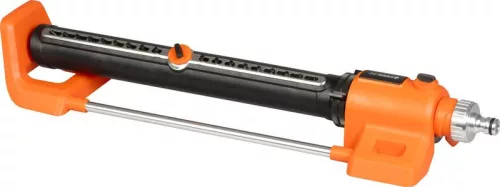 Kerti locsolófej, Strend Pro Garden BJ4618, fekete/narancssárga, oszcilláló, 18 fúvóka, 90°-ig állítható, maximum 4 bar, 252 m2 öntözési terület