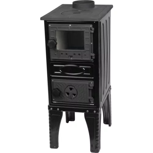 Strend Pro 304-U Mini fa tüzelésű kályha, fekete, 9 kW, 63,5 × 31,5 × 44,1 cm, füstcső átmérő: 130 mm