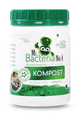Komposztgyorsító, Mr.Bacteria No.4, 500 g, természetes, bio-enzimatikus, környezetbarát, komposzthoz