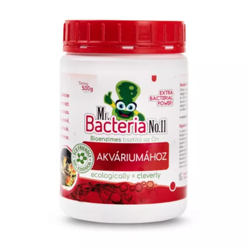 Tavi baktérium, Mr.Bacteria No. 11, 500 g, bio-enzimatikus, szag és lerakódáseltávolító, víztisztító hatás