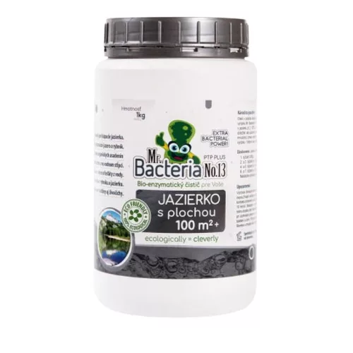 Tavi baktérium, Mr.Bacteria No.13, 1000 g, 100 m2 feletti tavakhoz, bio-enzimatikus, növény- és állatbarát, algamentesítő