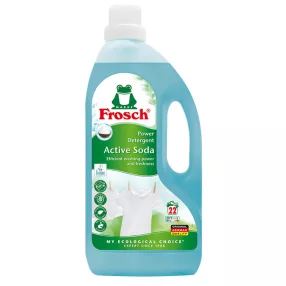   Mosógél, Frosch Active Soda, 1500 ml, 22 mosás, aktív szódával, folteltávolító, bőrgyógyászatilag tesztelt
