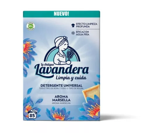 Mosópor, Lavandera, 4675 g, 85 mosás, Marsella illat, gyengéd tisztítás, hosszan tartó illat