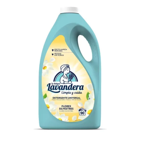 Mosógél, Lavandera, 4500 ml, 90 mosás, vadvirág illat, gyengéd tisztítás, hosszan tartó illat, textíliakímélő ápolás