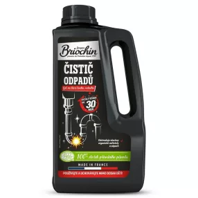   Lefolyótisztító gél, Briochin, 900 ml, konyhai és fürdőszobai lefolyókhoz és szifonokhoz, gyorsan oldja a zsírt és lerakódást, szagokat megelőző