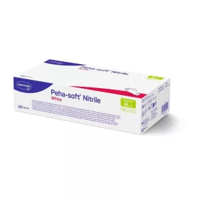   Nitril kesztyű, Hartmann Peha-Soft, fehér, méret: 8/M, 100 db, pormentes, orvosi