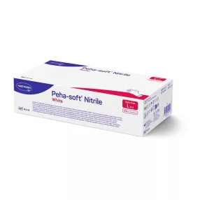   Nitril kesztyű, Hartmann Peha-Soft, fehér, méret: 9/L, 100 db, pormentes, orvosi