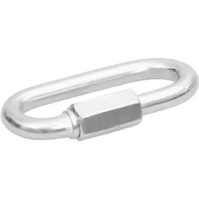   Karabiner, Strend Pro, ezüst, 8 mm, zárható, csavaros, hatlapú anyával, láncokhoz és kötelekhez, 10 db-os csomag (TC429610)