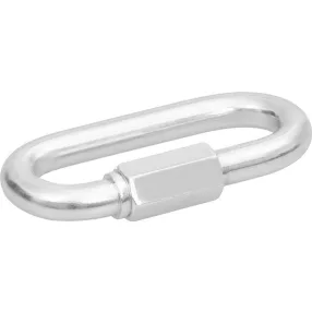   Karabiner, Strend Pro, ezüst, 12 mm, zárható, csavaros, hatlapú anyával, láncokhoz és kötelekhez, 10 db-os csomag (TC429612)