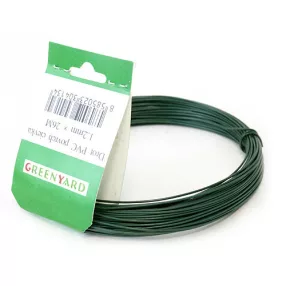   Feszítődrót, Strend Pro Garden, zöld, átmérő: 2, 8 mm, hosszúság: 78 m, acél, PVC bevonatú, feszítő kivitel, kerítéshez (TC431001)