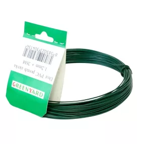   Feszítődrót, Strend Pro Garden, zöld, átmérő: 3, 5 mm, hosszúság: 78 m, acél, PVC bevonatú, feszítő kivitel, kerítéshez (TC431062)
