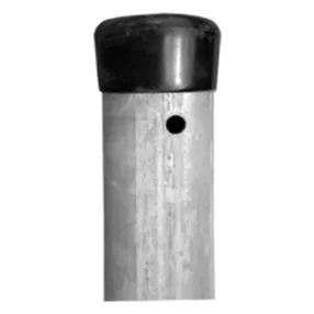  Kerítésoszlop, Strend Pro Garden Metaltec ZN, antracit, 220 cm, átmérő: 48 mm, kerek, sapkával, horganyzott acél cinkbevonattal