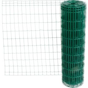   Ponthegesztett háló, Strend Pro Garden Europlast 2, sötétzöld, 100 cm x 25 m, rácsméret: 100 x 50 mm, drótvastagság: 2,2 mm, PVC bevonatos, négyszögletű