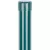 Kerítésoszlop, Strend Pro Garden Metaltec, zöld, 150 cm, átmérő: 48 mm, kerek, sapkával, horganyzott acél, PVC-bevonatú
