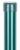 Kerítésoszlop, Strend Pro Garden Metaltec, zöld, 250 cm, átmérő: 48 mm, kerek, sapkával, horganyzott acél, PVC-bevonatú