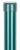 Kerítésoszlop, Strend Pro Garden Metaltec, zöld, 250 cm, átmérő: 38 mm, kerek, sapkával, horganyzott acél, PVC-bevonatú