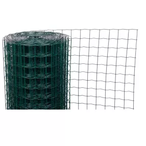  Ponthegesztett háló, Strend Pro Garden Europlast 3, sötétzöld, 150 cm x 25 m, rácsméret: 50 x 50 mm, drótvastagság: 2,2 mm, PVC bevonatos, négyzetrács