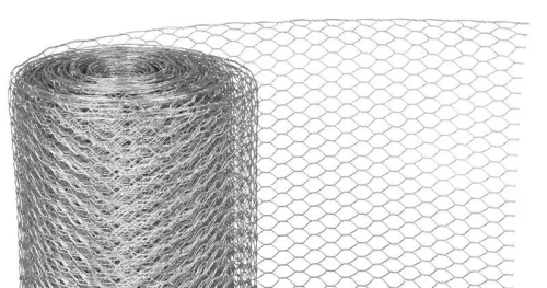 Csibeháló, csirkeháló, Strend Pro Garden Hex ZN, ezüst, 100 cm x 5 m, szemméret: 20 mm, drótvastagság: 0,7 mm, horganyzott, hatszögletű