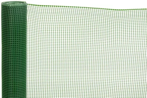 Műanyag kerítésháló, Strend Pro Garden Economy 4, zöld, 100 cm x 10 m, szemméret: 10 x 10 mm, 300 g/m2, négyzetrács, 100 % műanyag