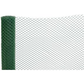   Műanyag kerítésháló, Strend Pro Garden Economy 6, zöld, 100 cm x 5 m, szemméret: 20 x 20 mm, 300 g/m2, 45°-ban döntött négyzetrács, 100 % műanyag