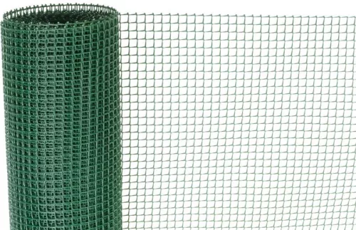 Műanyag kerítésháló, Strend Pro Garden Economy 5, zöld, 100 cm x 10 m, szemméret: 10 x 10 mm, 300 g/m2, négyzetrács, 100 % műanyag