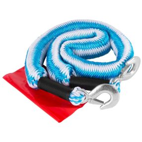   Vontatókötél, Strend Pro XL-TTR2040, 4 m, maximum 2 tonna teherbírás, erős fém kampóval, TÜV NORD/GS tanúsítvánnyal