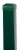 Kerítésoszlop, Strend Pro Garden Eurostandard, zöld, 260 cm, 60 x 40 mm, szögletes, sapkával, horganyzott acél, PVC bevonatú