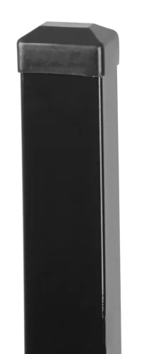 Kerítésoszlop, Strend Pro Garden Eurostandard, antracit, 260 cm, 60 x 40 mm, szögletes, sapkával, horganyzott acél, PVC bevonatú