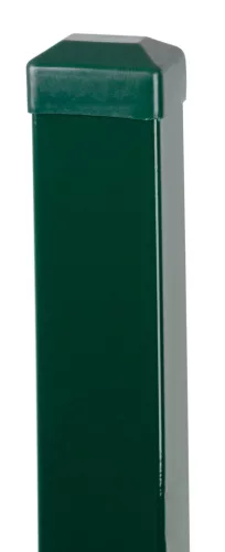 Kerítésoszlop, Strend Pro Garden Eurostandard, zöld, 200 cm, 60 x 40 mm, szögletes, sapkával, horganyzott acél, PVC bevonatú