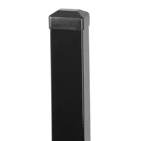   Kerítésoszlop, Strend Pro Garden Eurostandard, antracit, 170 cm, 60 x 40 mm, szögletes, sapkával, horganyzott acél, PVC bevonatú
