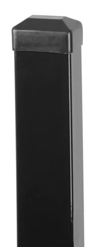 Kerítésoszlop, Strend Pro Garden Eurostandard, antracit, 170 cm, 60 x 40 mm, szögletes, sapkával, horganyzott acél, PVC bevonatú