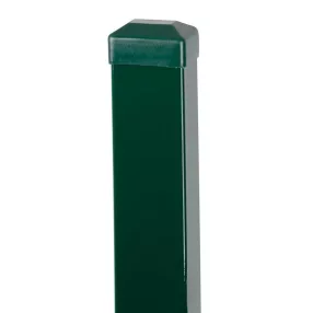   Kerítésoszlop, Strend Pro Garden Eurostandard, zöld, 170 cm, 60 x 40 mm, szögletes, sapkával, horganyzott acél, PVC bevonatú